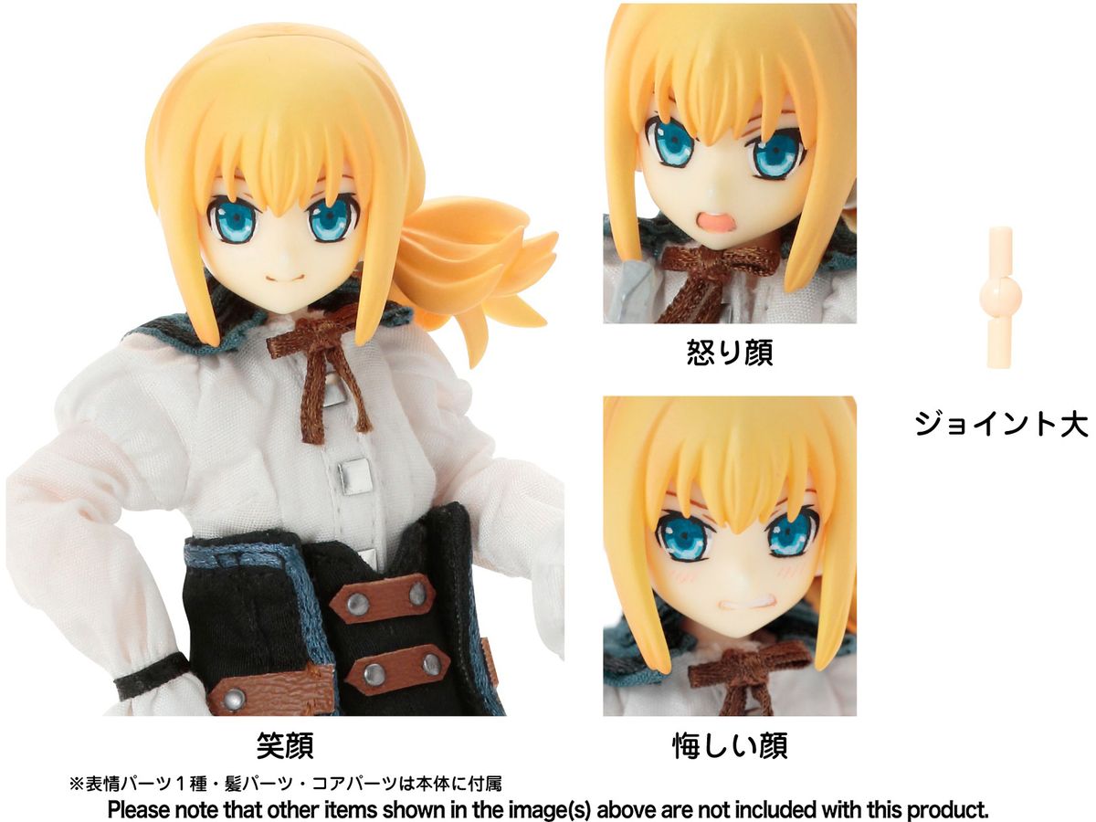 Black Raven Head Parts Set -Sheila Female Swordsman's Justice And Knowledge- Gold