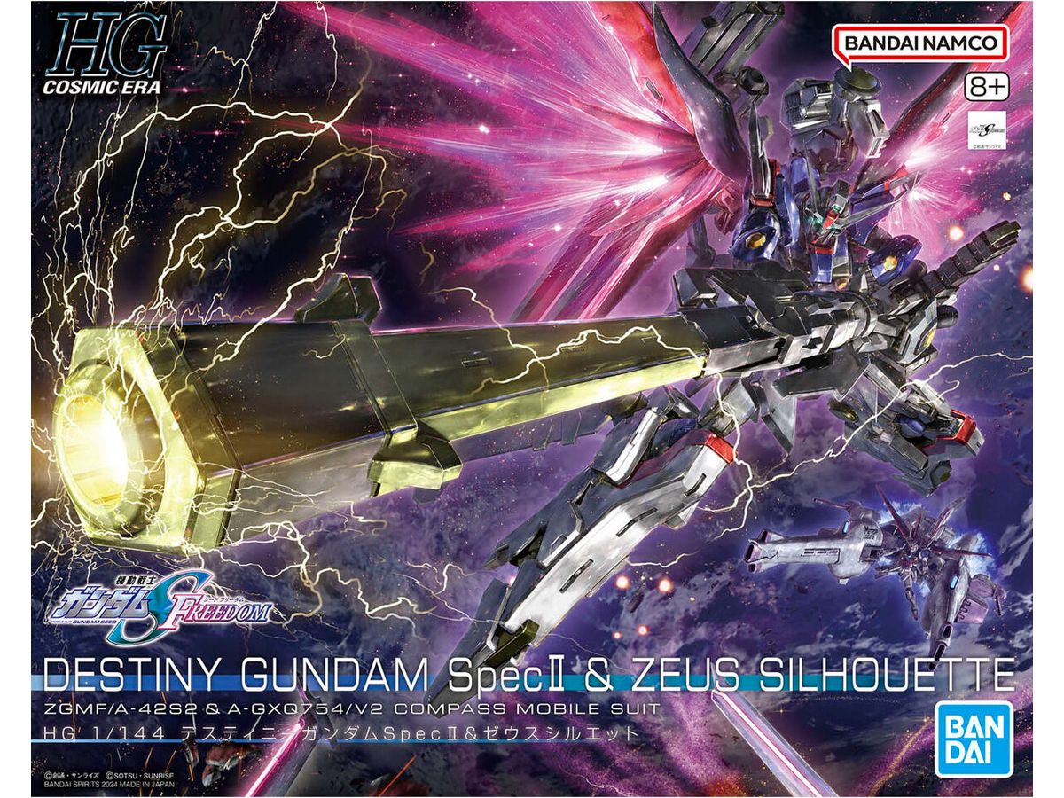 HG Destiny Gundam Spec II & Zeus Sillouette