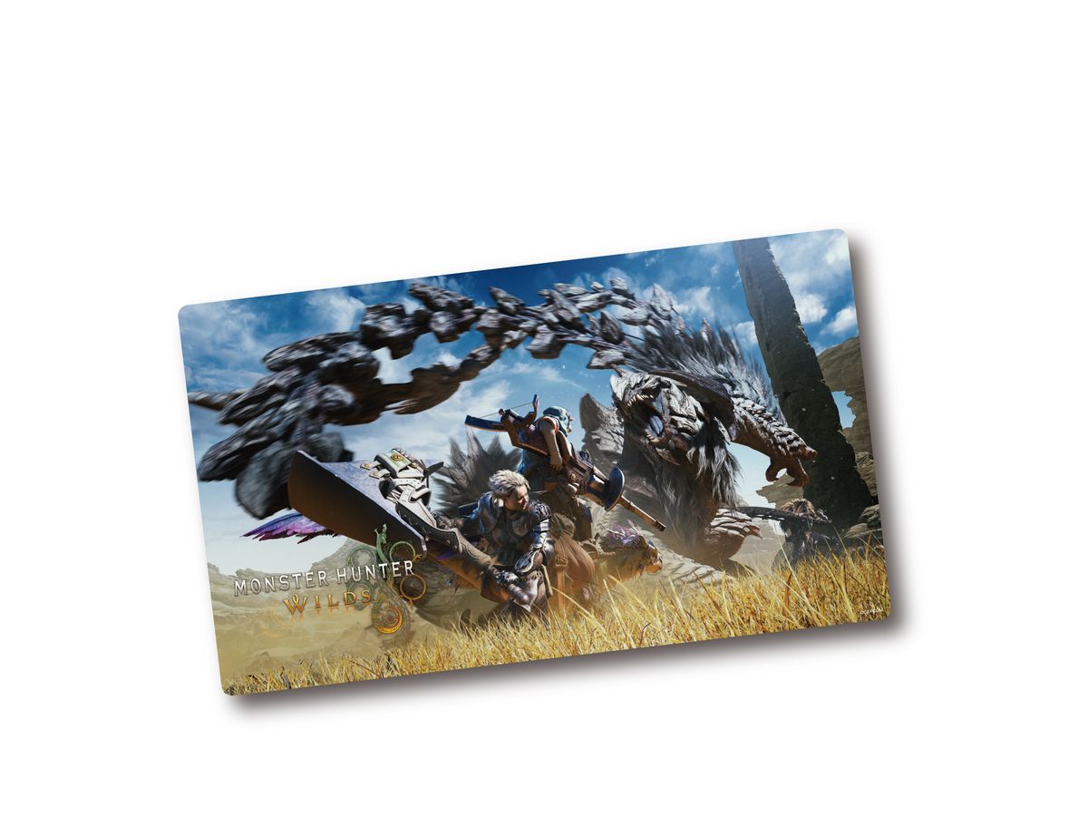 Monster Hunter Wilds Desk Mat Package Visual