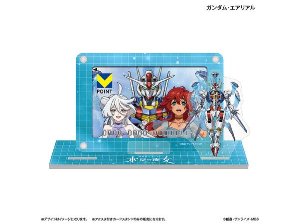 Mobile Suit Gundam The Witch From Mercury: Card Stand With Acrylic Stand Gundam Aerial