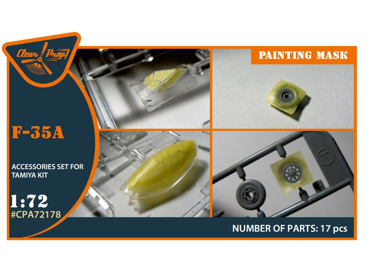 F-35A painting mask on yellow kabuki paper for Tamiya kit