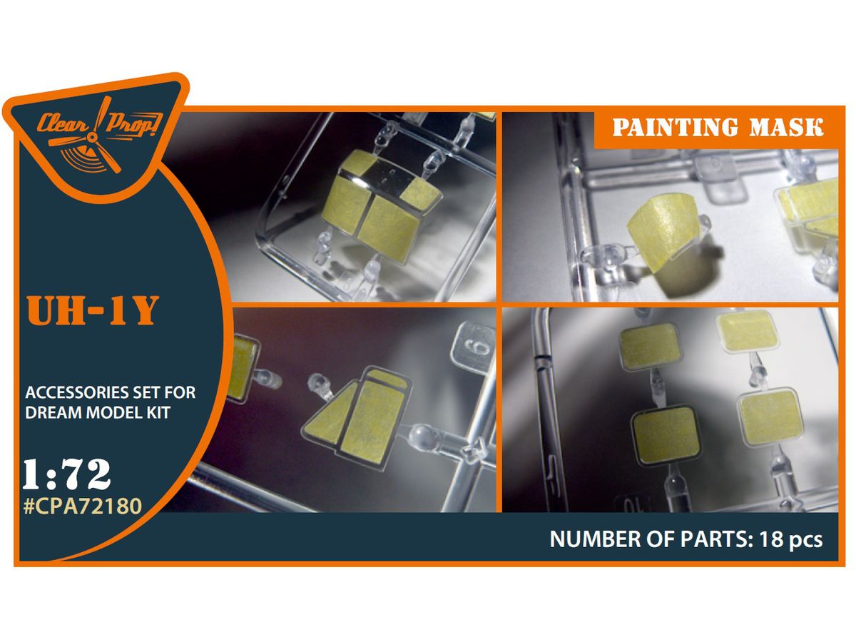 UH-1Y painting mask on yellow kabuki paper for Dream Model kits