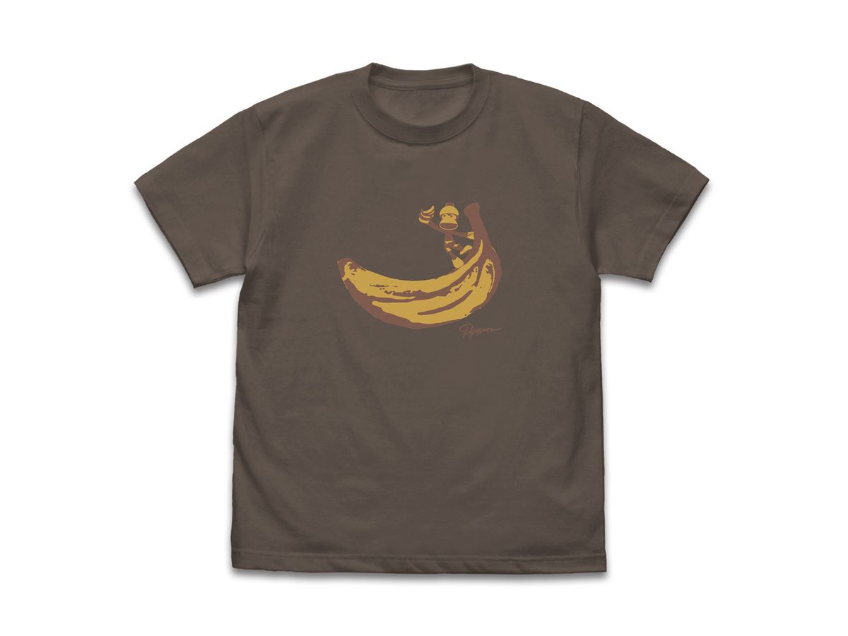 Sarugetchu: Piposaru Banana T-Shirt / Charcoal-XL