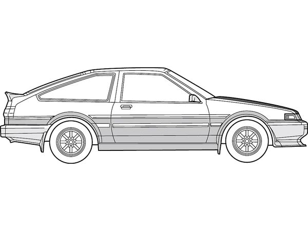 Toyota 86 Levin AE86 (with Carbon Bonnet Decal)