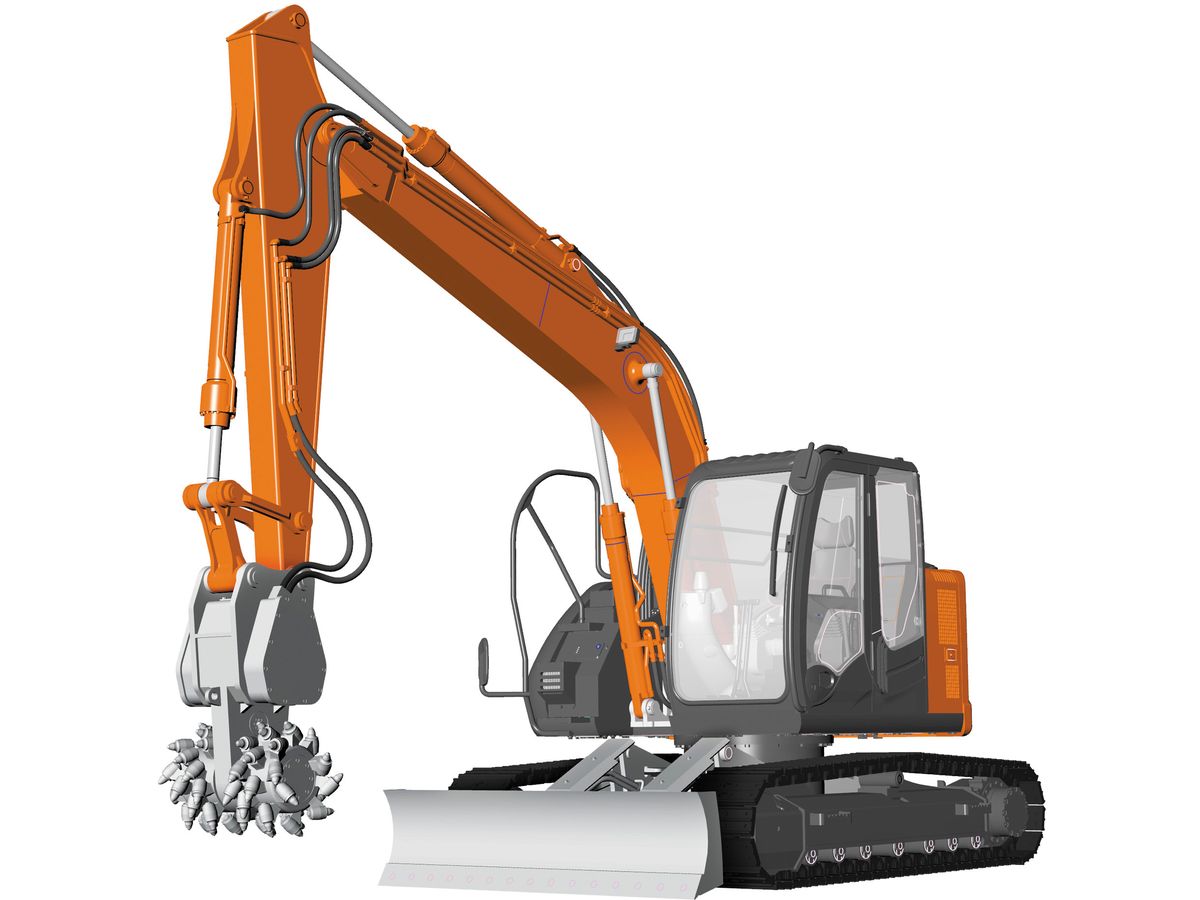 Hitachi Construction Machinery Hydraulic Excavator ZAXIS135US Cutting Cutter Specification Machine (Tentative Name)