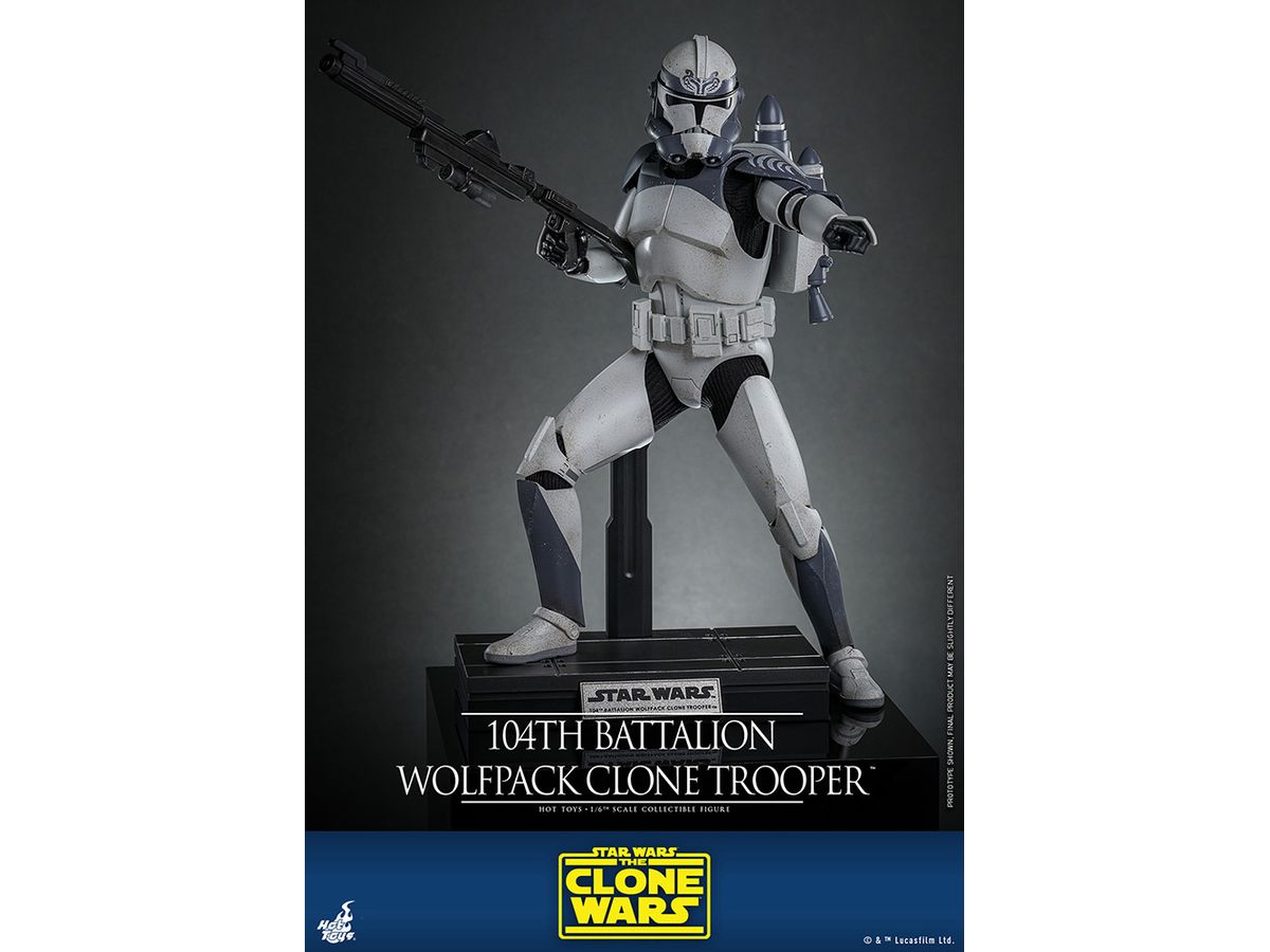 Television Masterpiece - Fully Poseable Figure: Star Wars: The Clone Wars - 104th Battalion Wolfpack Clone Trooper