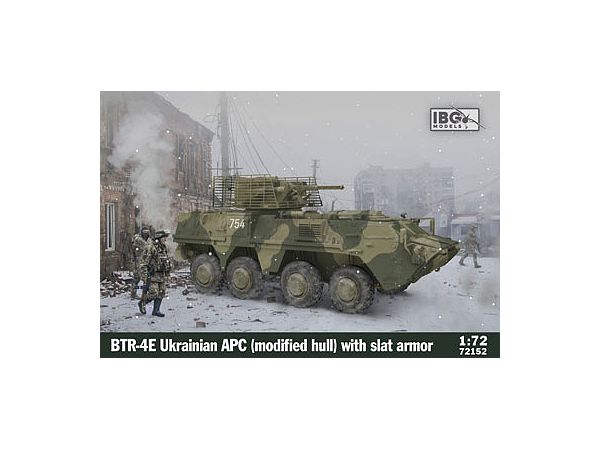 BTR-4E Ukrainian APC (modified hull) with slat armor