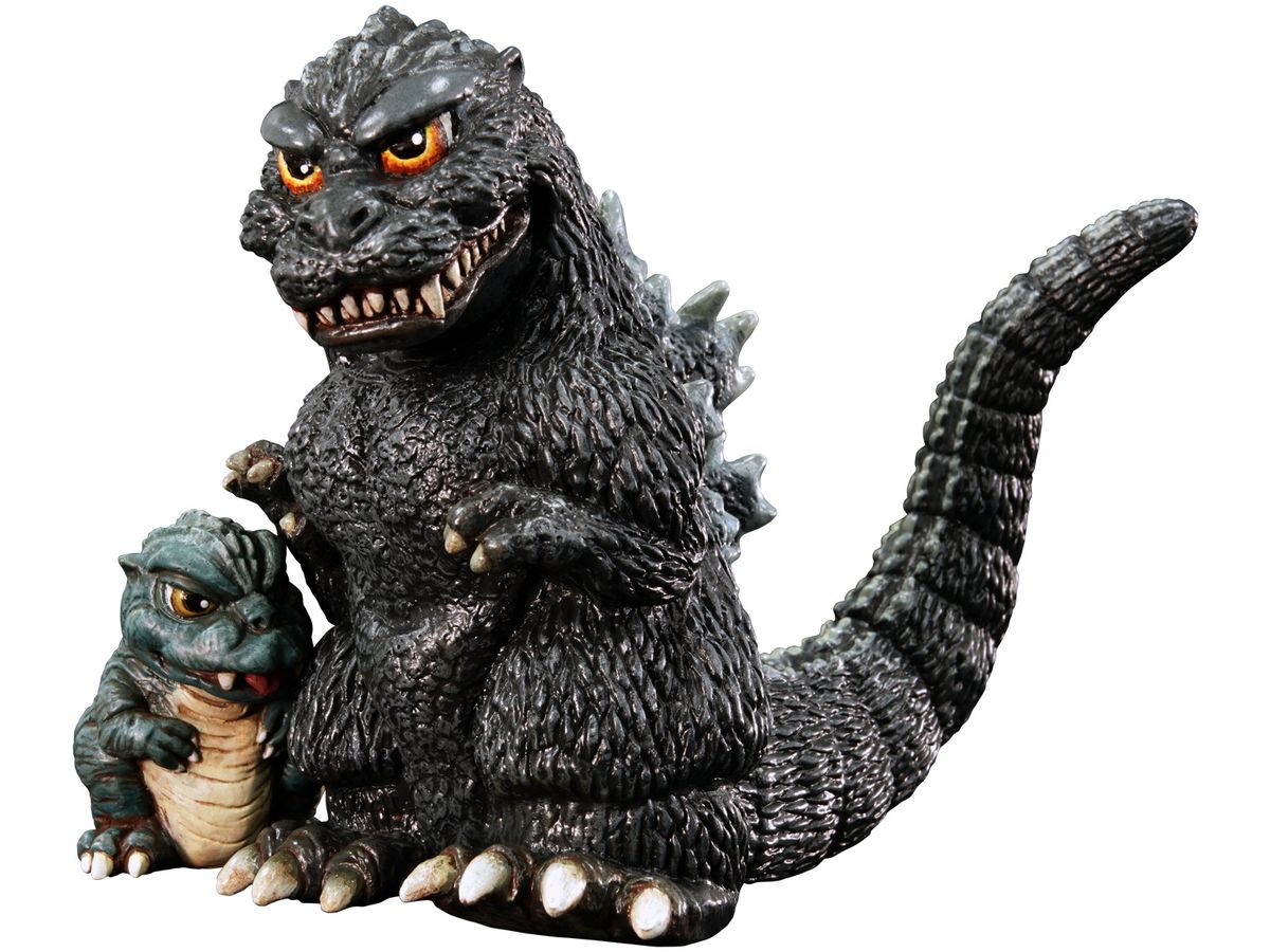 Mame Godzilla (1993) with Baby Godzilla Soft Vinyl Kit Reprint Edition