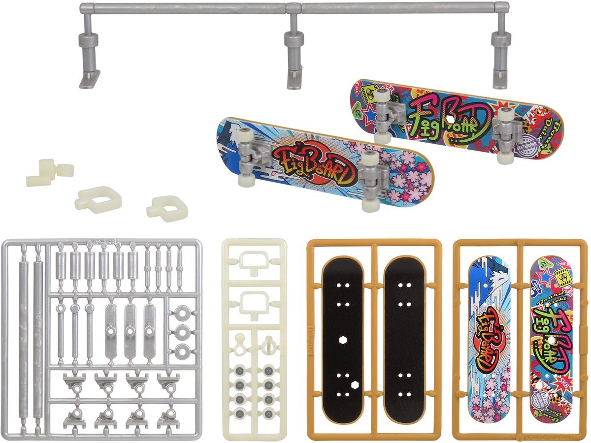 Puripura Figure Sports Skateboard Street Pattern