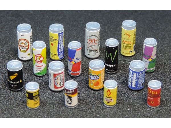 Beverage Can Set of 16 A Miniature