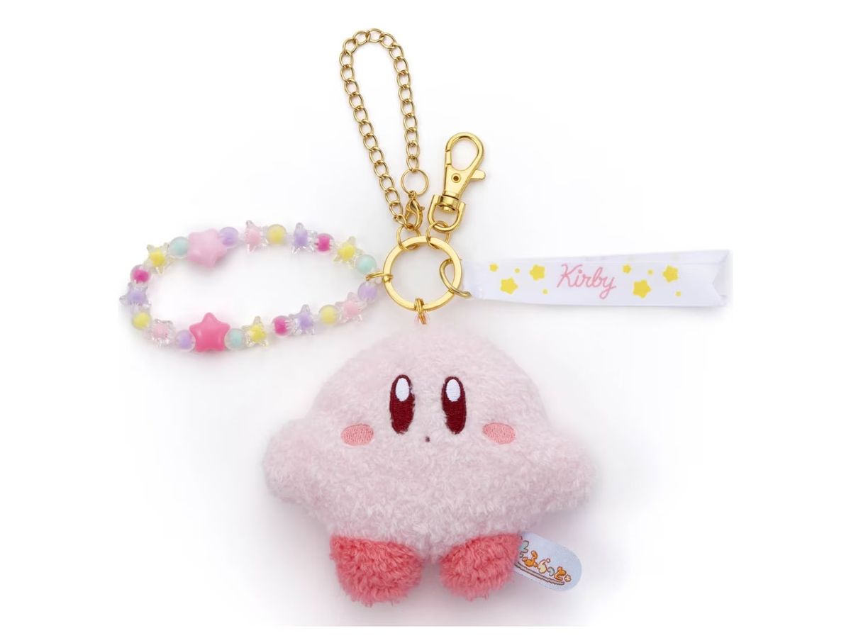 Kirby of the Stars Fluffy Plush Toy Strap Kirby